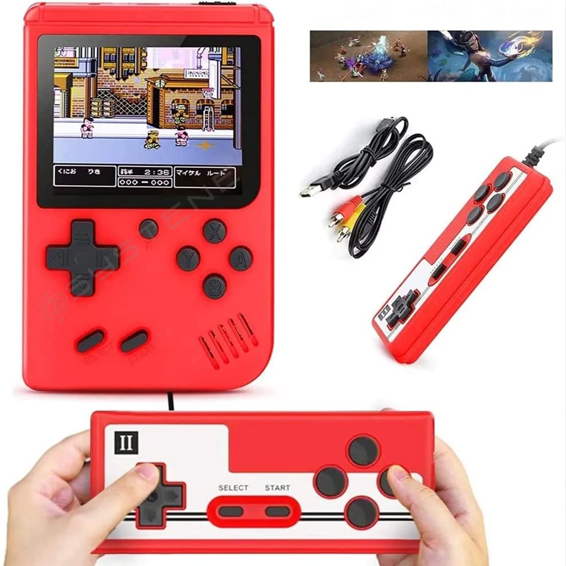 SYSTENE® Kid's Special 2023 SUP Handheld Game Console,Classic Retro Video Gaming Player TV Video Game with 400+ Old Games Best Toy Gift Games Support for Connecting TV & Two Players