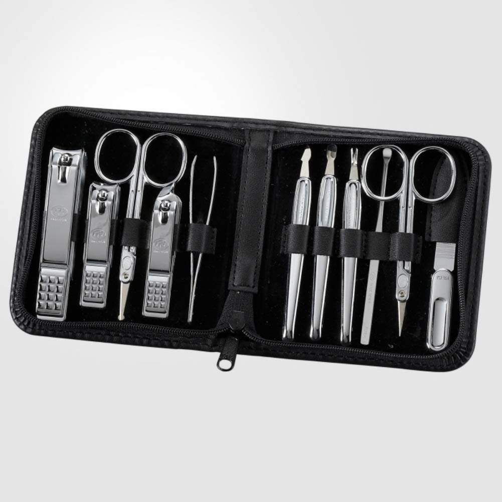 World No. 1 Three Seven (777) Travel Manicure Pedicure Grooming Kit Nail Clipper Set (11 PCs). MADE IN KOREA, Since 1975.