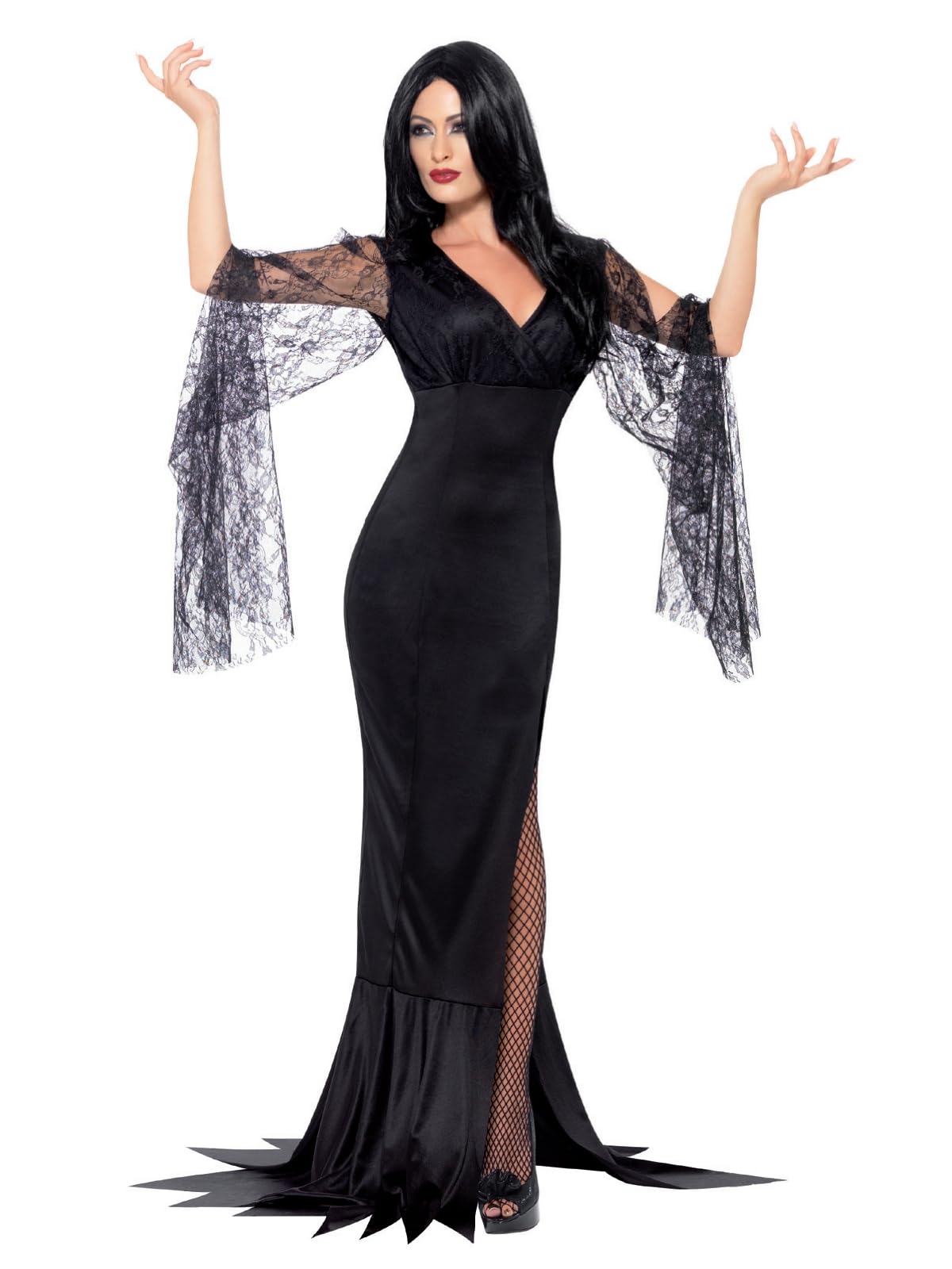 Smiffys Immortal Soul Costume, Black with Dress, Halloween Adult Fancy Dress, Vampire Dress Up Costumes