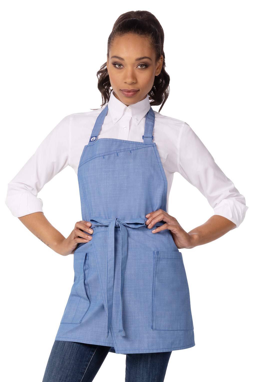 Chef Works mens Unisex Medford Short Bib Apron Aprons