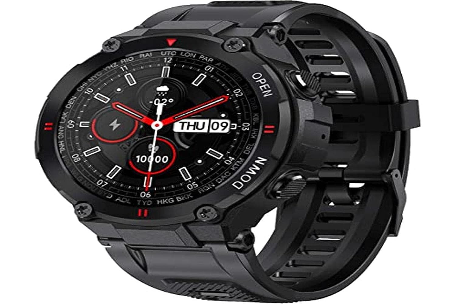 GUCABE Waterproof Smartwatch with Bluetooth Dial Calls Speaker Touch Screen with Heart Rate Monitor Sleep Tracker for Men