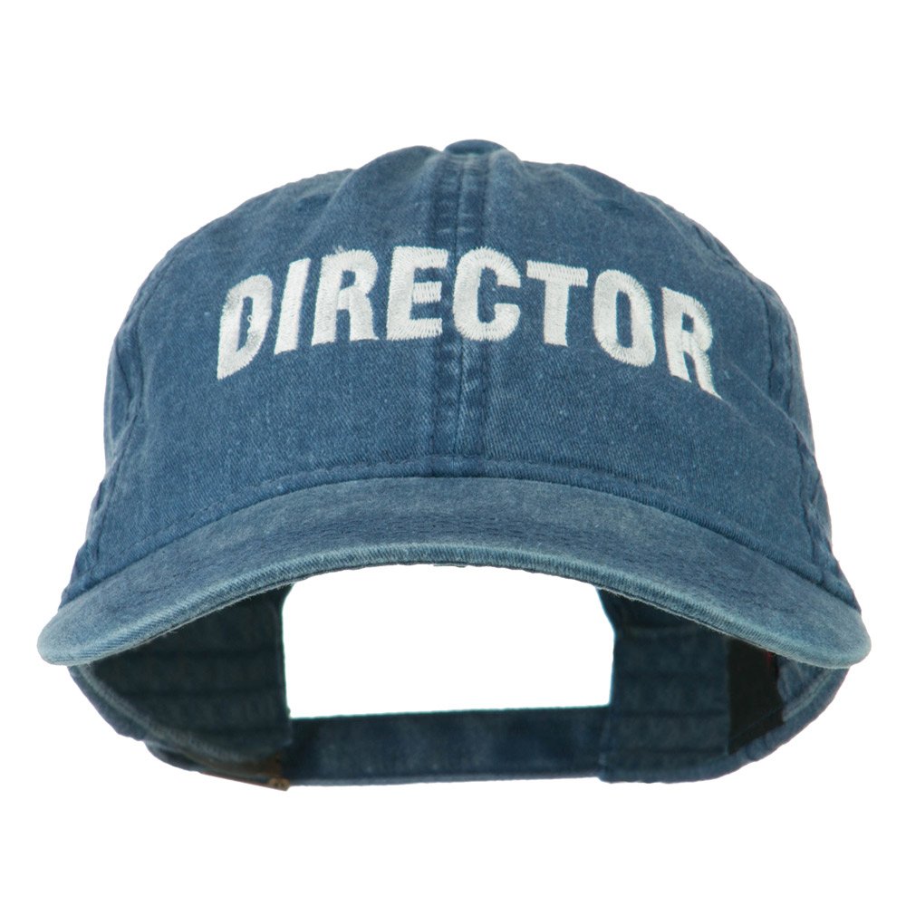 Director Embroidered Washed Cotton Cap