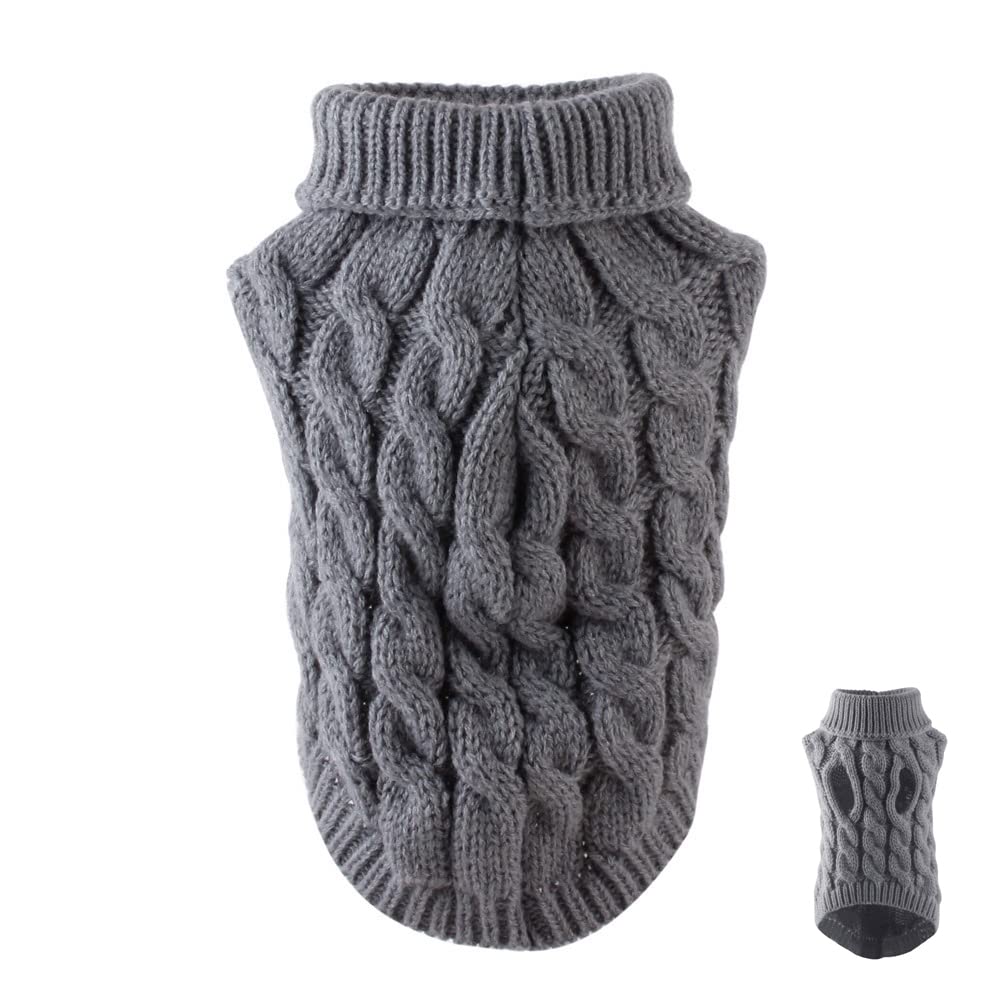 Dog Jumper Knitwear Dog Sweater Coat Dog Sweater Vest Autumn Winter Comfortable Puppy Clothes for Small Medium Dogs (Medium)