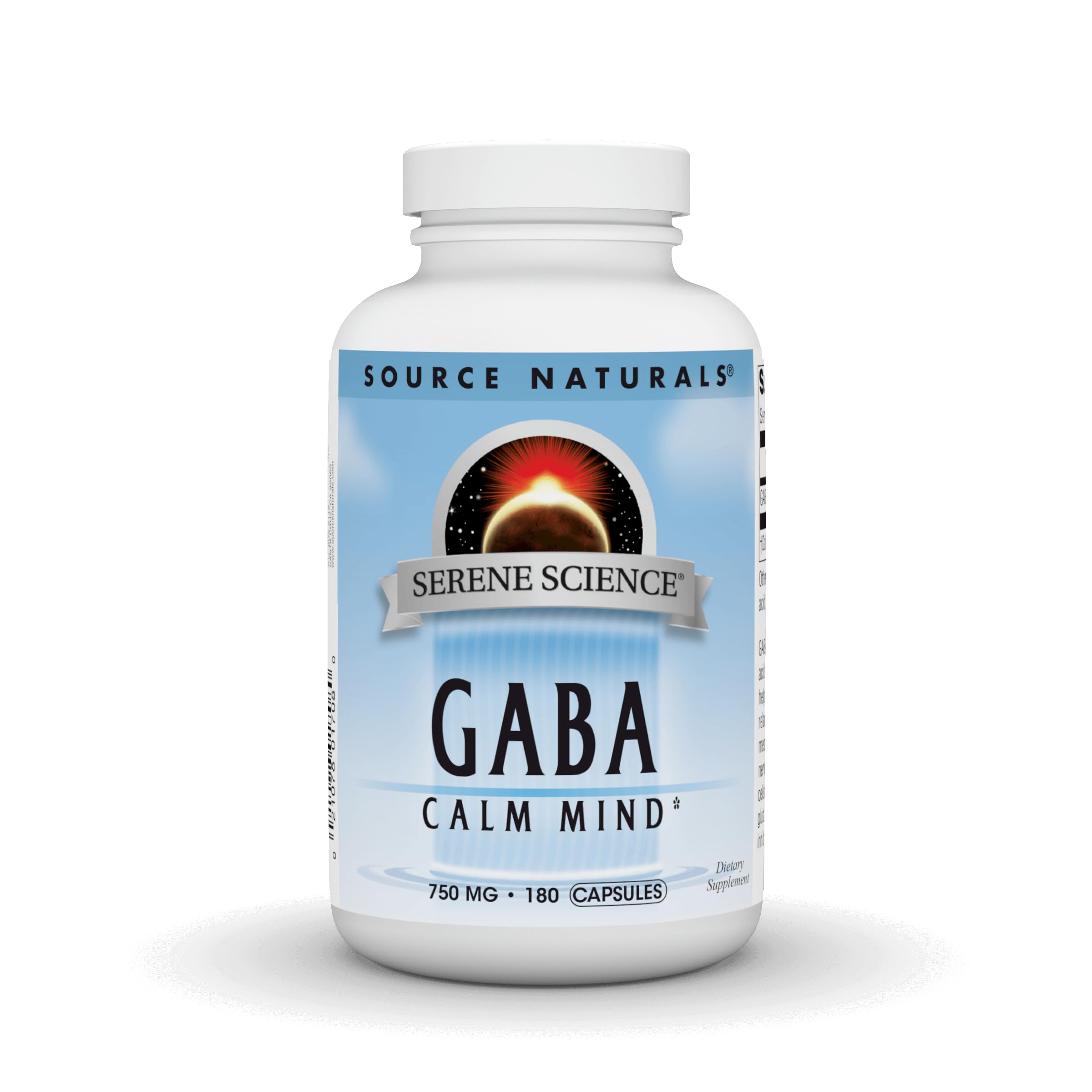 Source Naturals Serene Science GABA, for a Calm Mind, 750mg - 180 Capsules