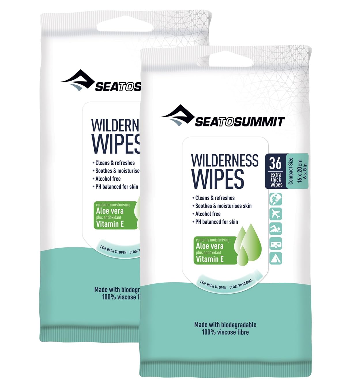 Sea to Summit Wilderness Wipes Rinse-Free Shower Wipes