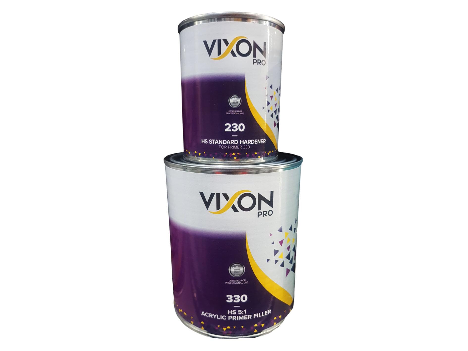 VIXON PRO 330 HS 5:1 ACRYLIC PRIMER FILLER 1LTR WITH 300ML 230 HS STANDARD HARDNER