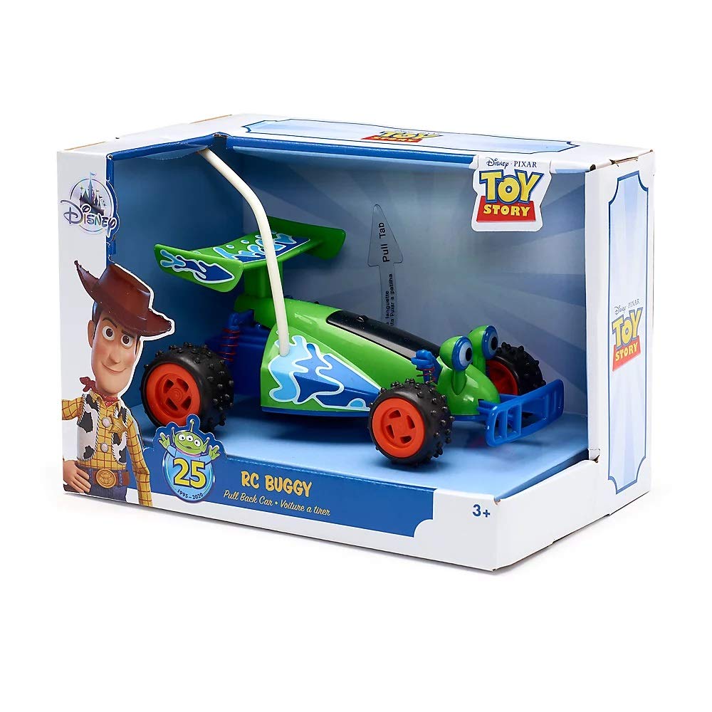 Disney Store Toy Story 25th Anniversary Buzz & Woodys RC Buggy Pullback Car - Light-up & Engine Sounds