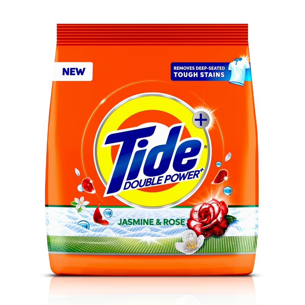 Tide Plus Detergent Washing Powder - 500g | Jasmine & Rose Fragrance | Removes deep