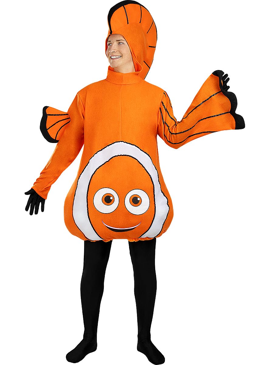 Funidelia | Clownfish Costume for men and women Animals - Costume for adults accessory fancy dress & props for Halloween, carnival & parties - Orange