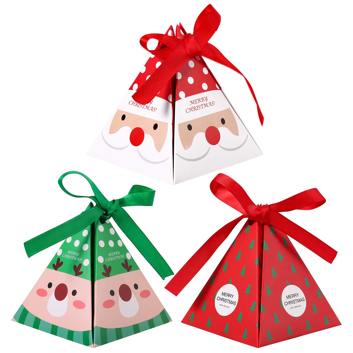 Christmas Paper Boxes Party Treats Candy Chocolate Goodies Boxes Party Supplies 30 Pieces