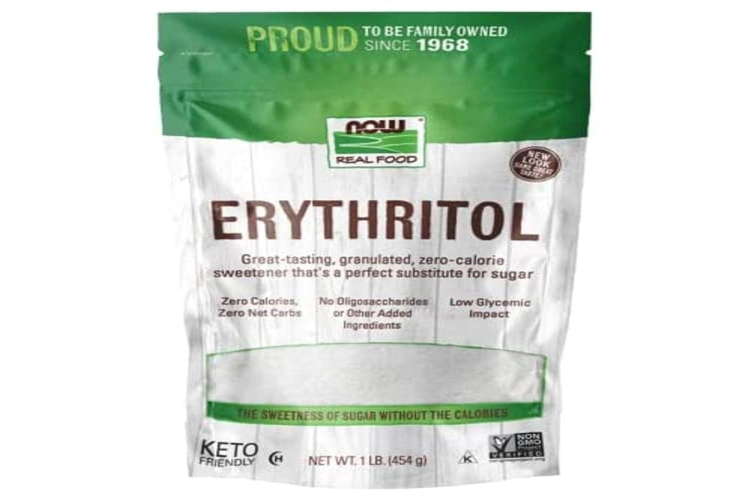 NOWFoods, Erythritol Sweetener, 16 Ounce