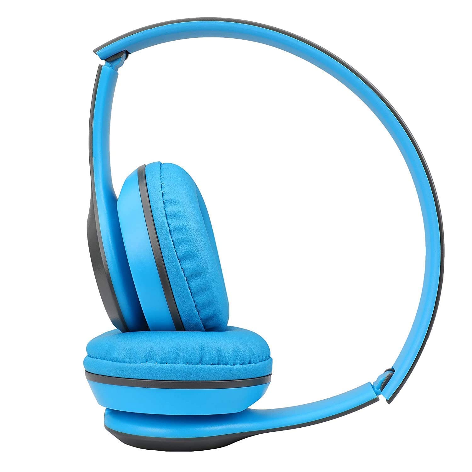 P47 Wireless Bluetooth Headphones 5.0+EDR with Volume Control, HD Sound and Bass, Mic - (blue)