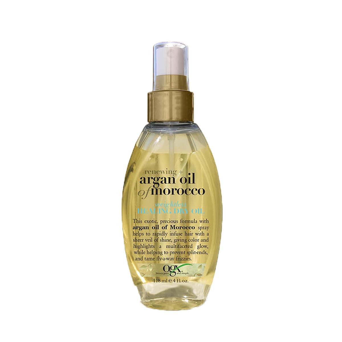 ogx Hair Oil, Renewing+ Argan Oil Of Morocco, Weightless Reviving Dry Oil, Spray, 118ml