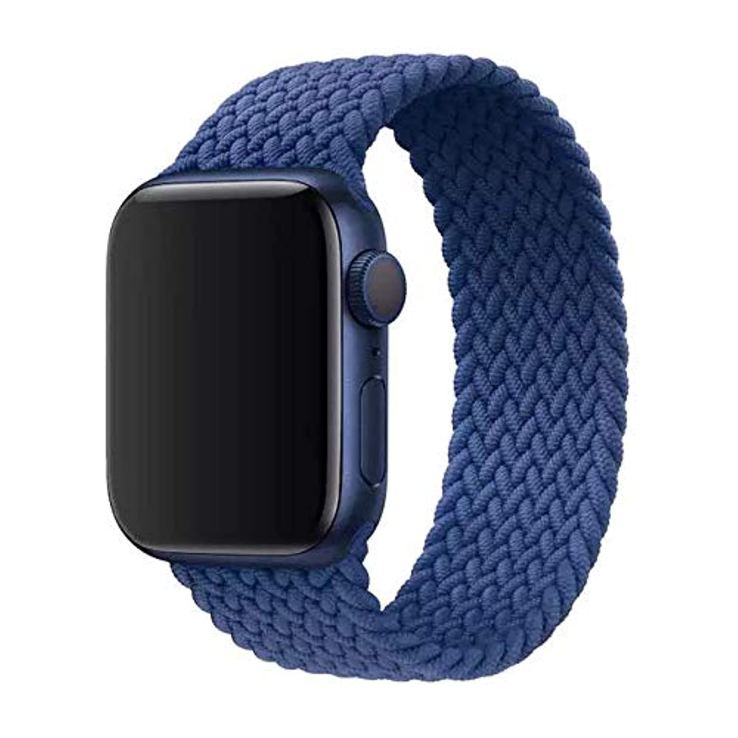 Dado Braided Solo Loop Nylon Strap for Apple Watch, Elastic Bracelet for Series Ultra 2 | 9 | 8 Ultra | 8 | 7 | 6 | 5 | 4 | 3 | SE with metal connectors