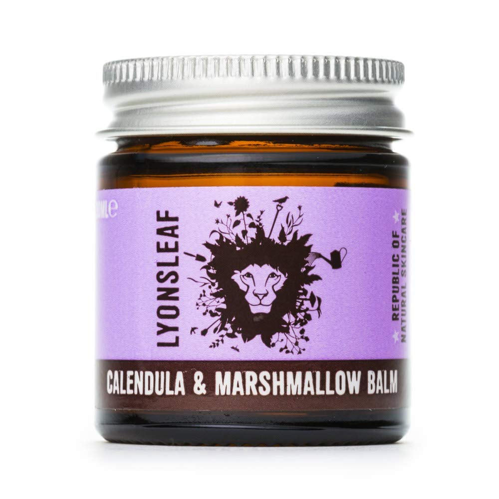 Calendula and Marshmallow Balm - 100% Natural - for Dry, Cracked, Rough, Hard or Irritated Skin (30ml)