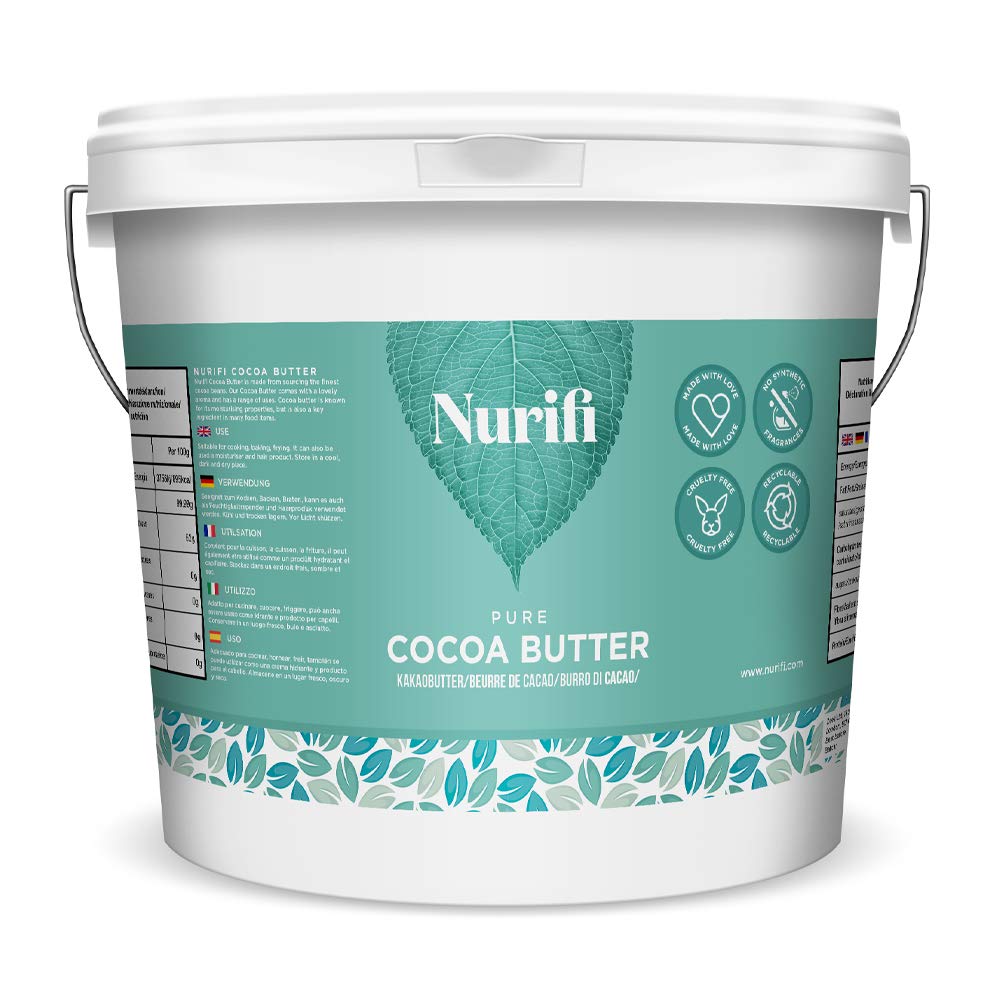 1KG Cocoa Butter by Nurifi - Unrefined - 100% Pure, Raw & Natural