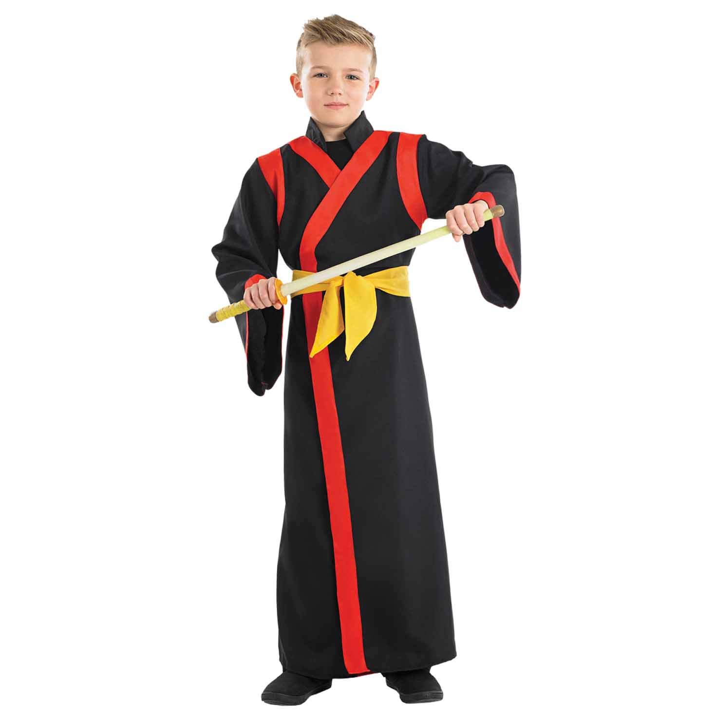 fun shack Boys Samurai Costume, Kids Samurai Costume, Japanese Warrior Costume, Samurai Halloween Costume Kids