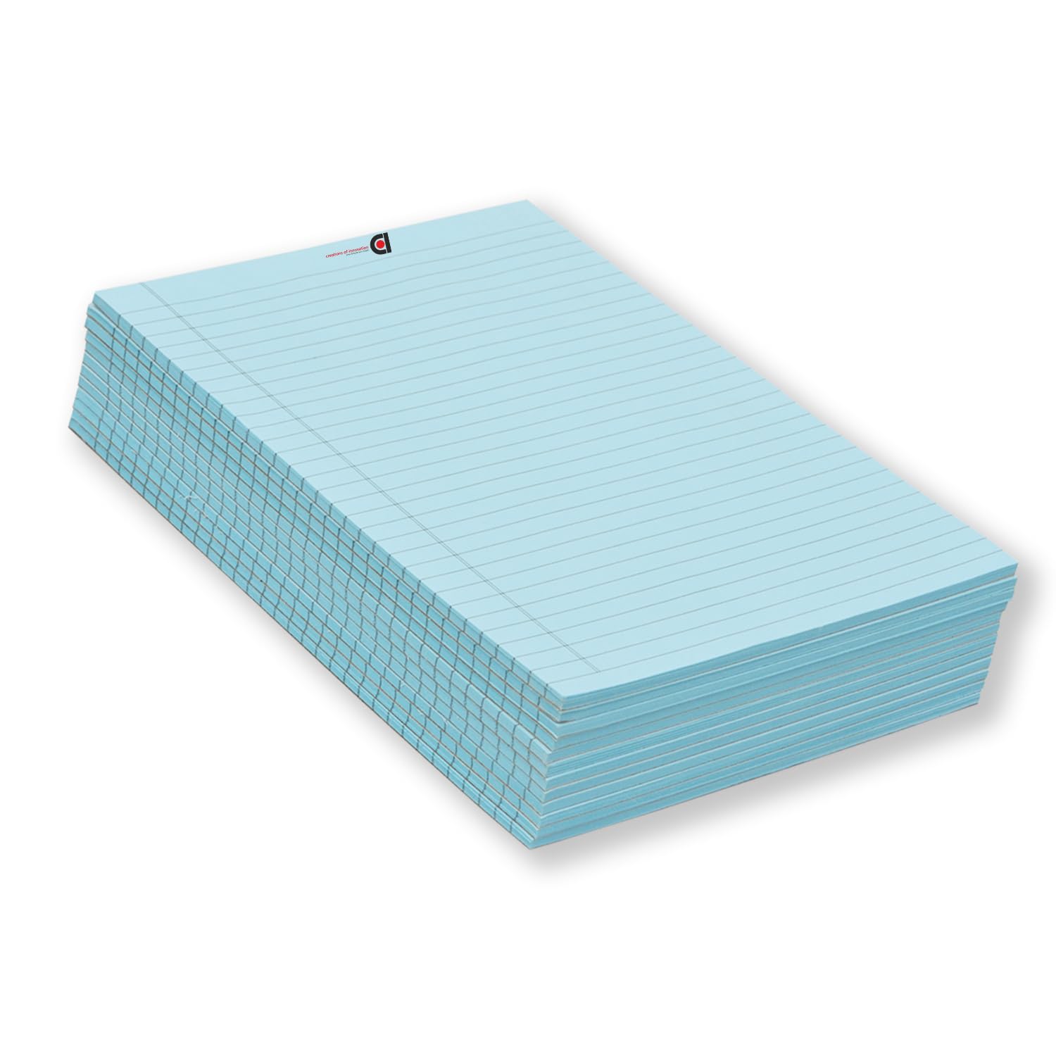 COI Wide Ruled 8.5 x 10.5-Inch 50 Sheet Lined Writing Note Pad, Pack of 12, Blue