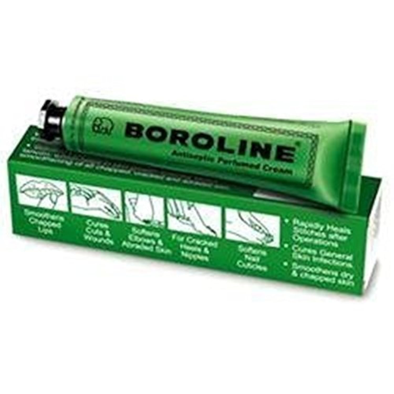 BOROLINE Antiseptic Cream to Cure Skin Infection Cuts & Wounds 20g,2 Pieces