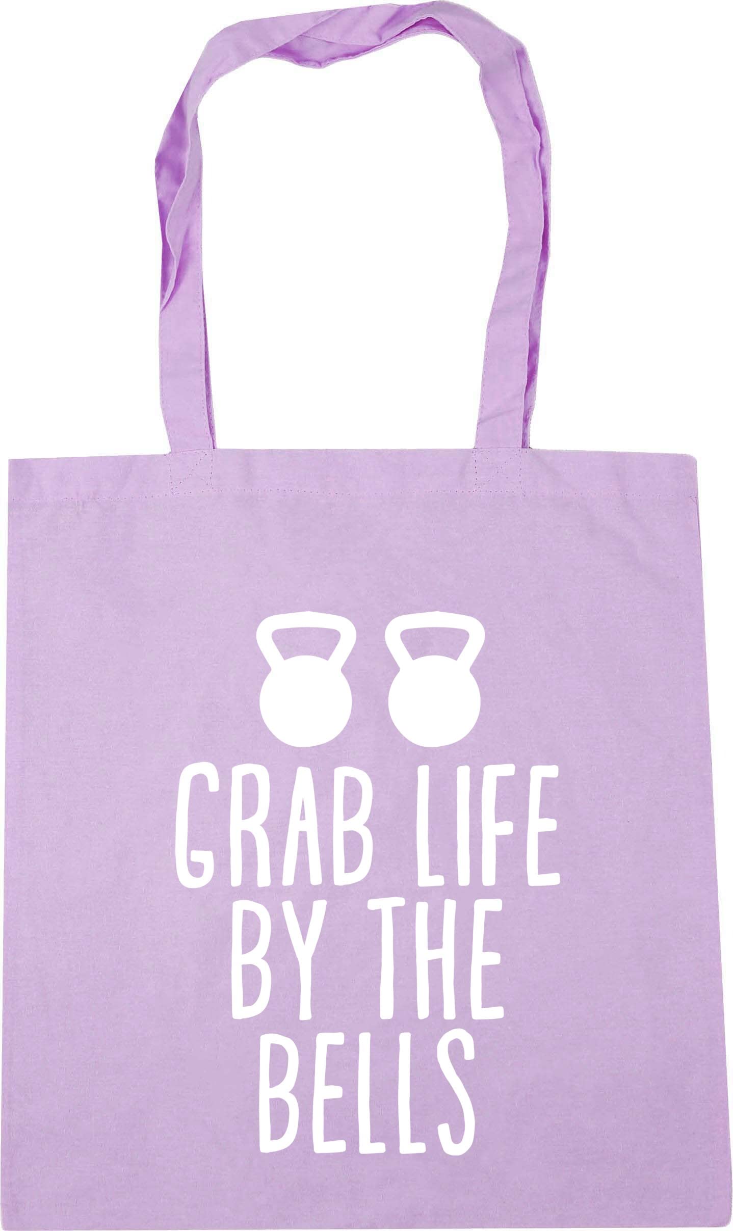 HippoWarehouse Grab life by the bells Tote Shopping Gym Beach Bag 42cm x38cm, 10 litres