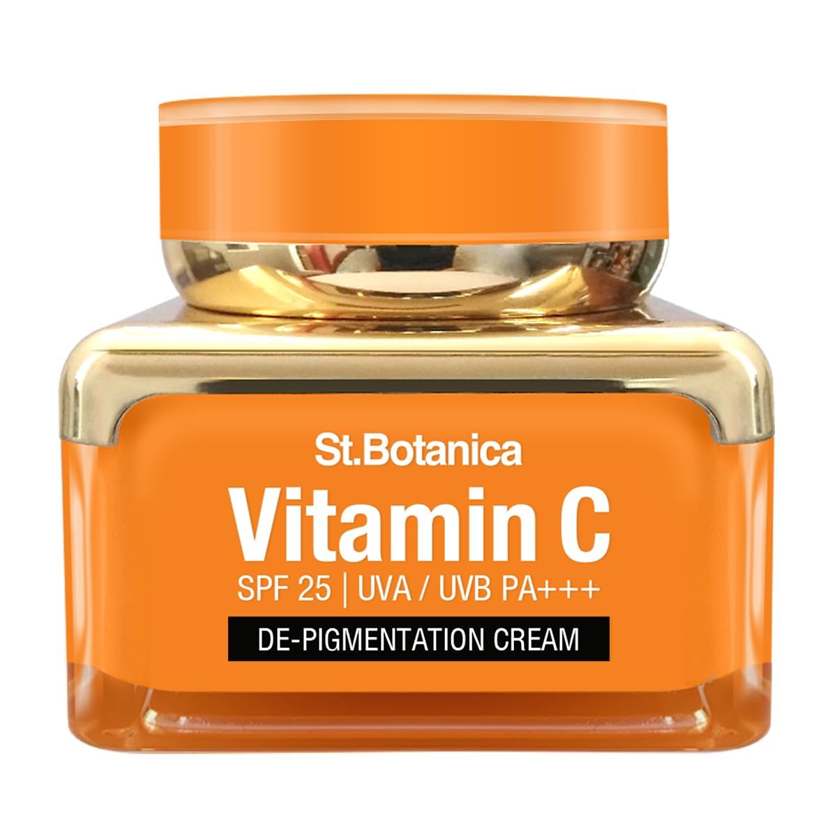 St.Bot.an.ica Vitamin C, E & Hyaluronic Acid Depigmentation Cream, 50g | Infused with Vitamin C| Brightens, Diminishes Pigmentation & Improves Texture | No Parabens & Sulphates | Vegan