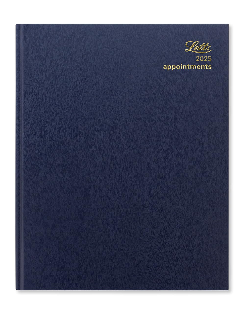 Letts of London Standard Quarto week to view 2025 diary - blue