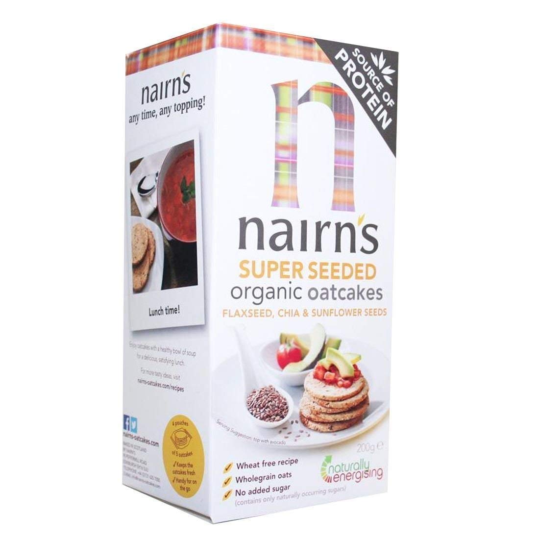 Nairns | Super Seeded Oatcakes | 8 x 200g