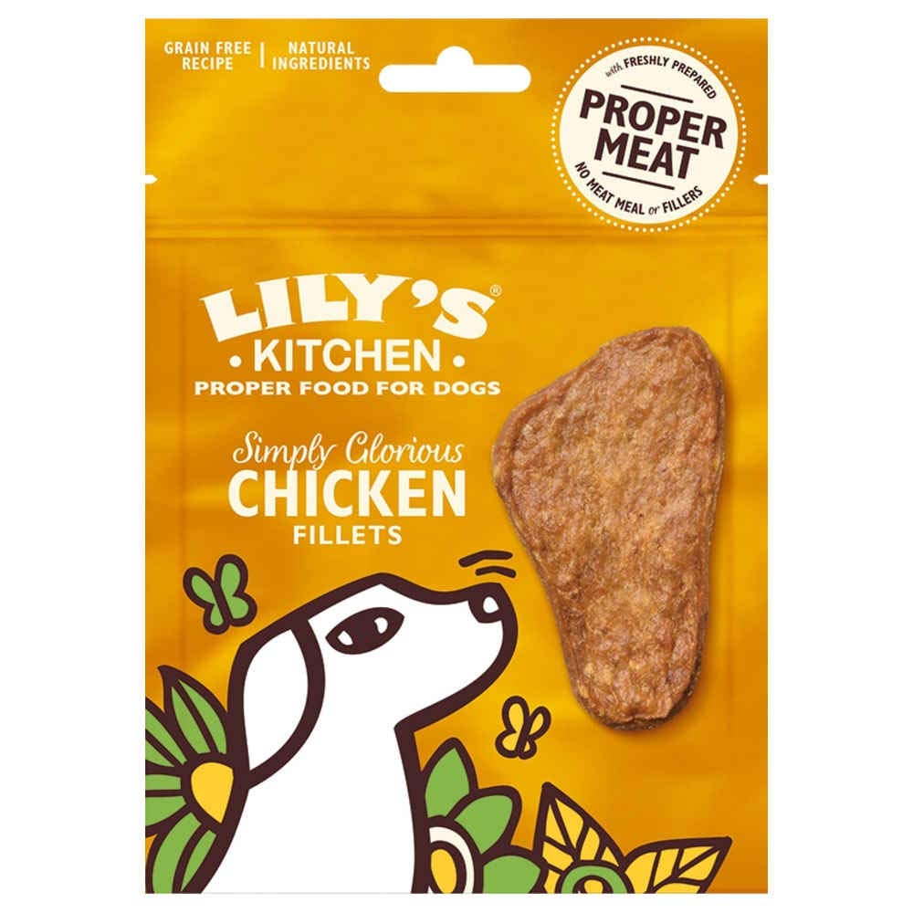 LILY'S KITCHEN Simply Glorious Chicken Jerky Dog Treats- 70G