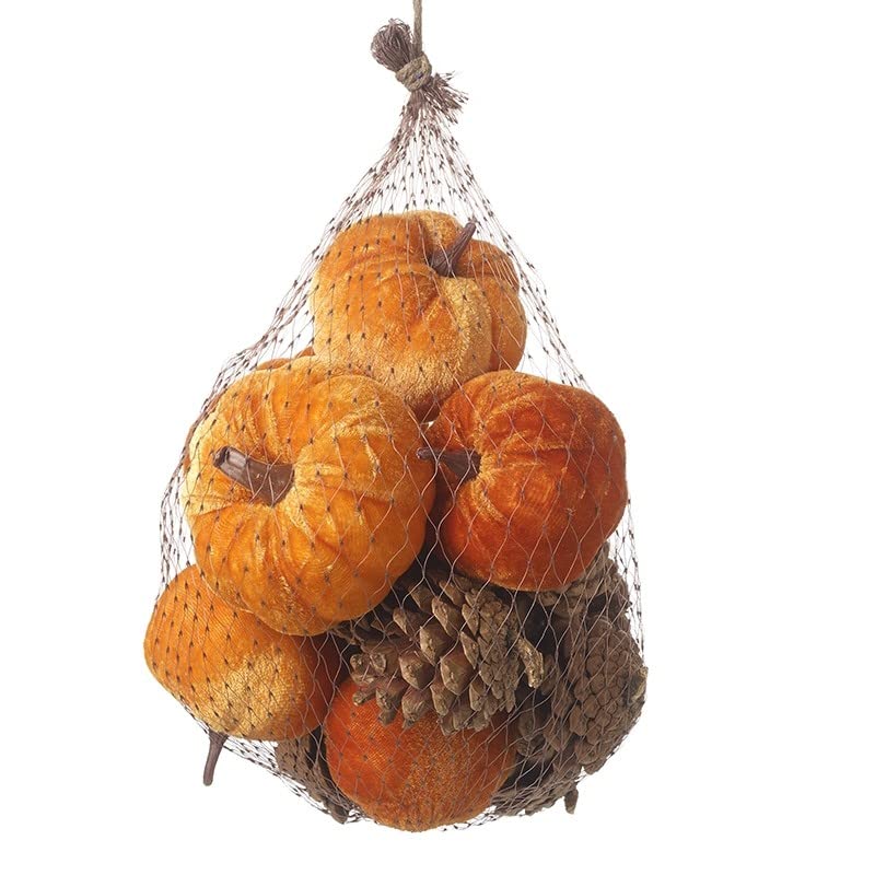 Heaven Sends Halloween Pumpkin and Pinecone Decoration Mix