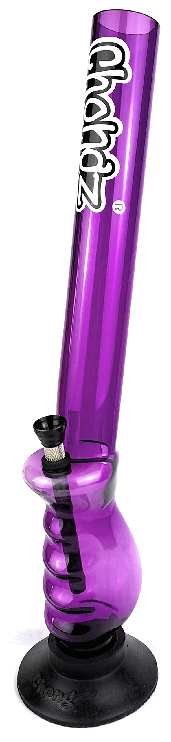 CHONGZ 40cm Acrylic Pistol Grip Bong "Nuffink" (CHO23) (Purple)