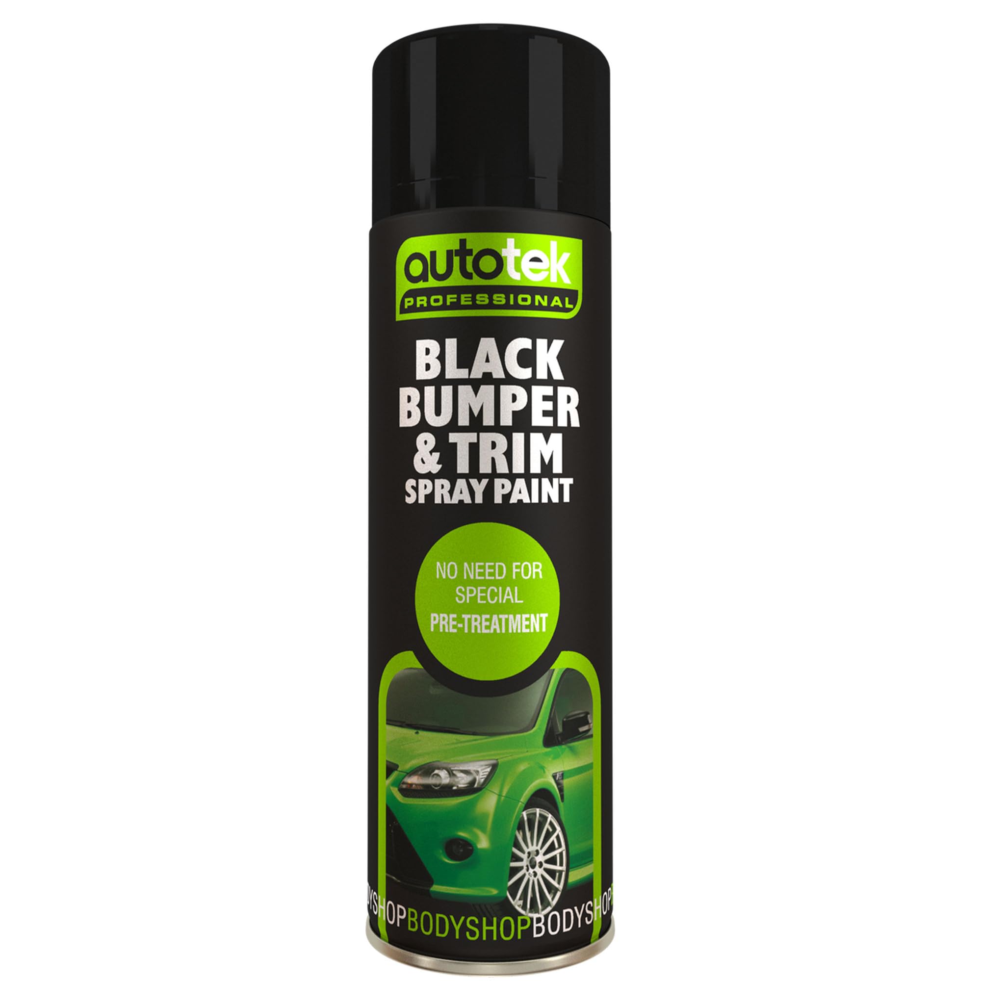 AutotekProfessional Spray Paint, Black Bumper & Trim, 500 ml