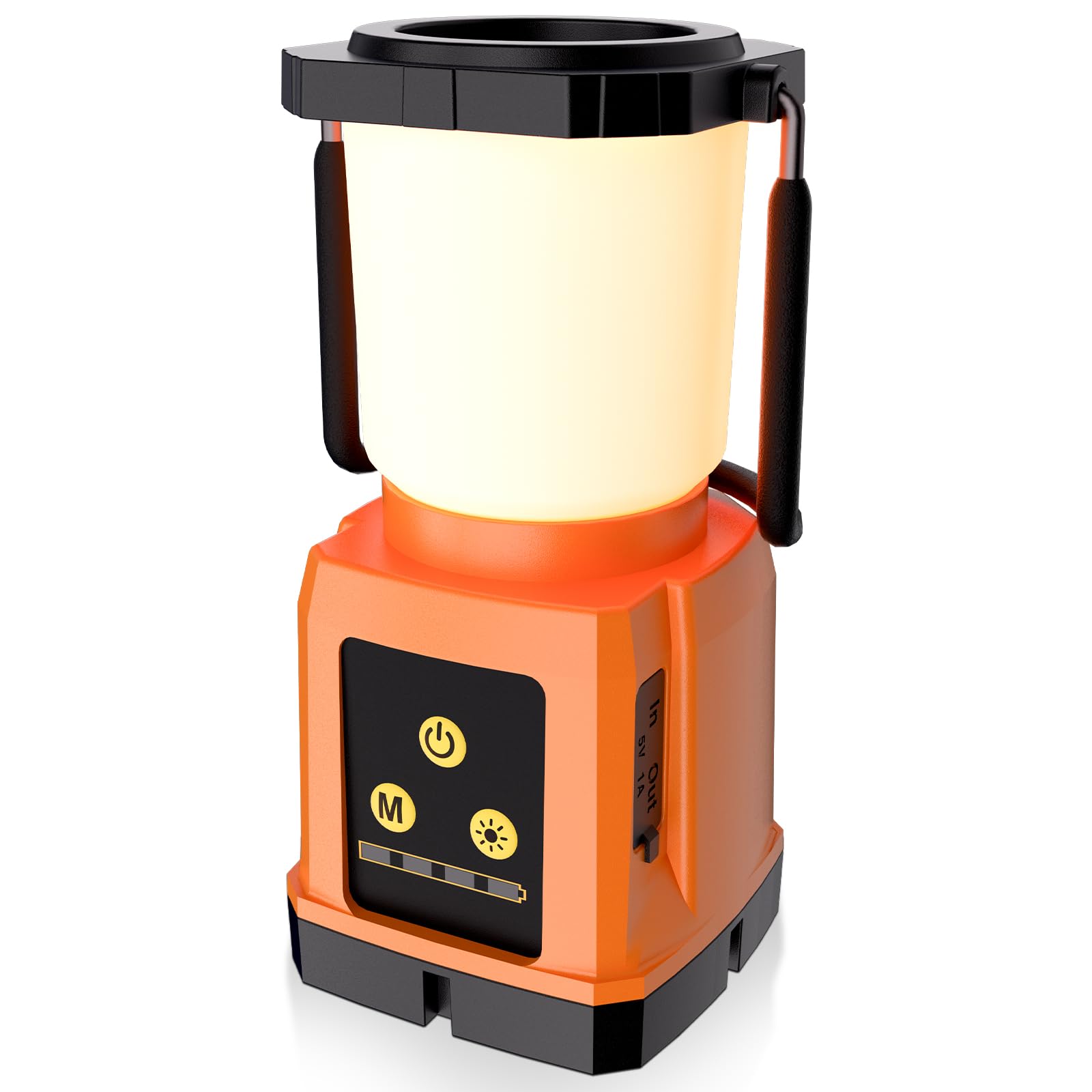 MEIKEE LED Camping Lantern Rechargeable Waterproof Lantern Flashlight with USB Cable for Hurricane, Emergency, Power Outages, Home