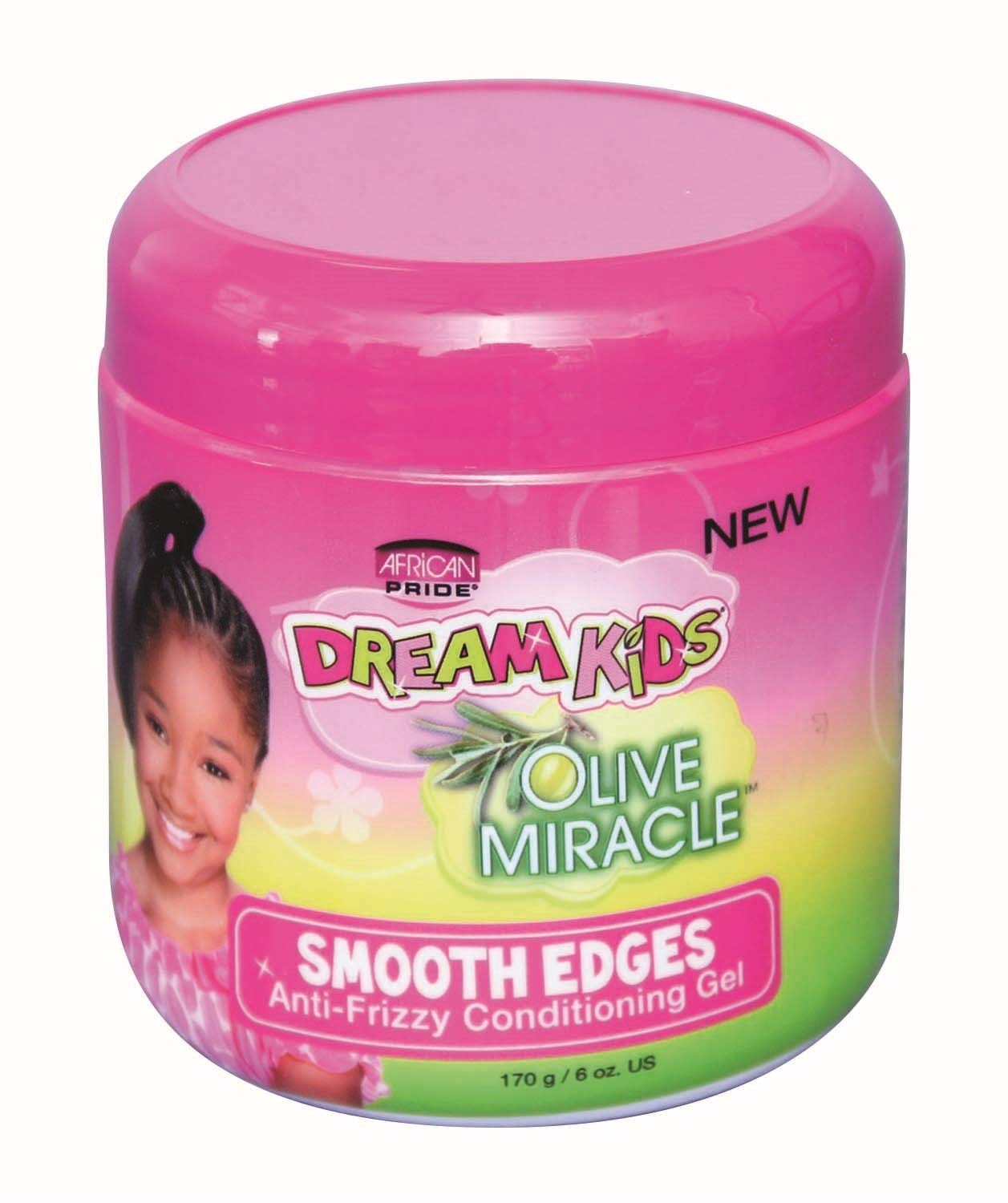 African Pride Dream Kids Olive Miracle Smooth Edge Gel (Pack Of 6)