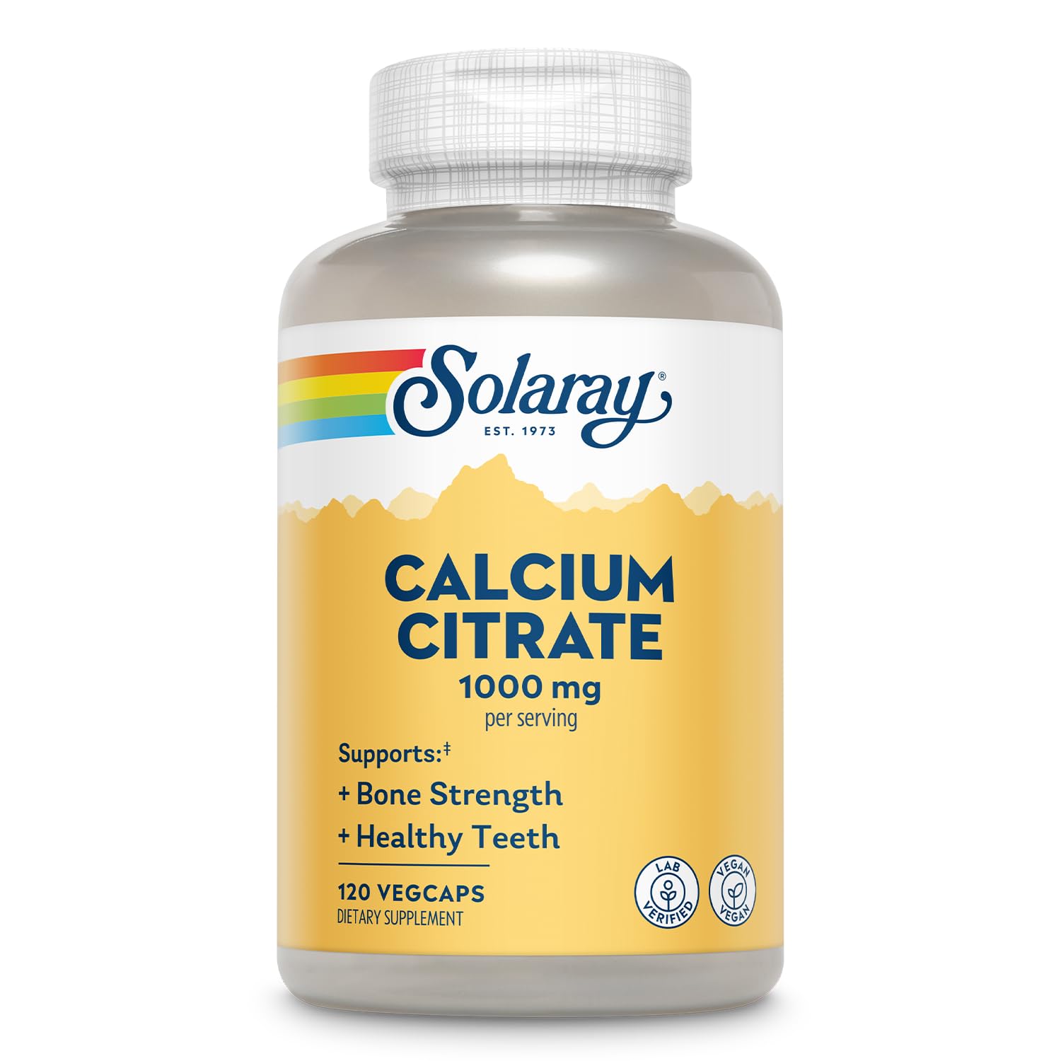 SOLARAYCalcium Citrate Capsules, 1000mg, 120 Count