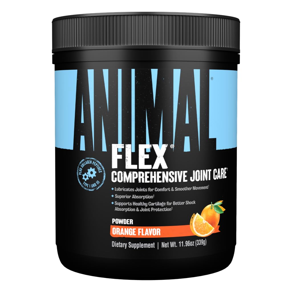 AnimalFlex All-in-one Complete Joint Supplement, Turmeric Root Curcumin, Collagen, Glucosamine Chondroitin, MSM, Hyaluronic Acid, Repair and Restore, 30 Scoops