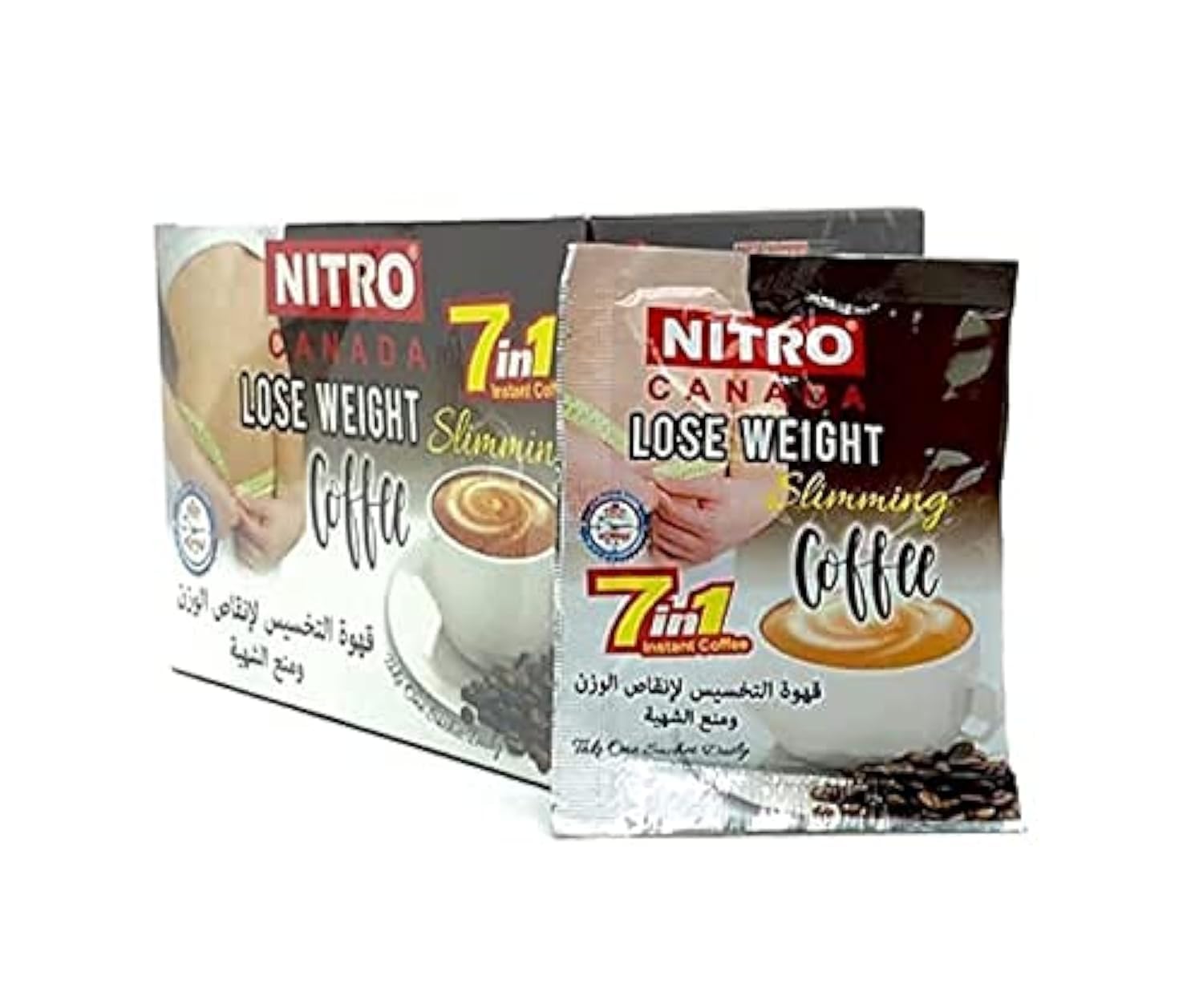 Nitro Canada 7-in-1 Coffee for Weight Loss (12 Sachets)