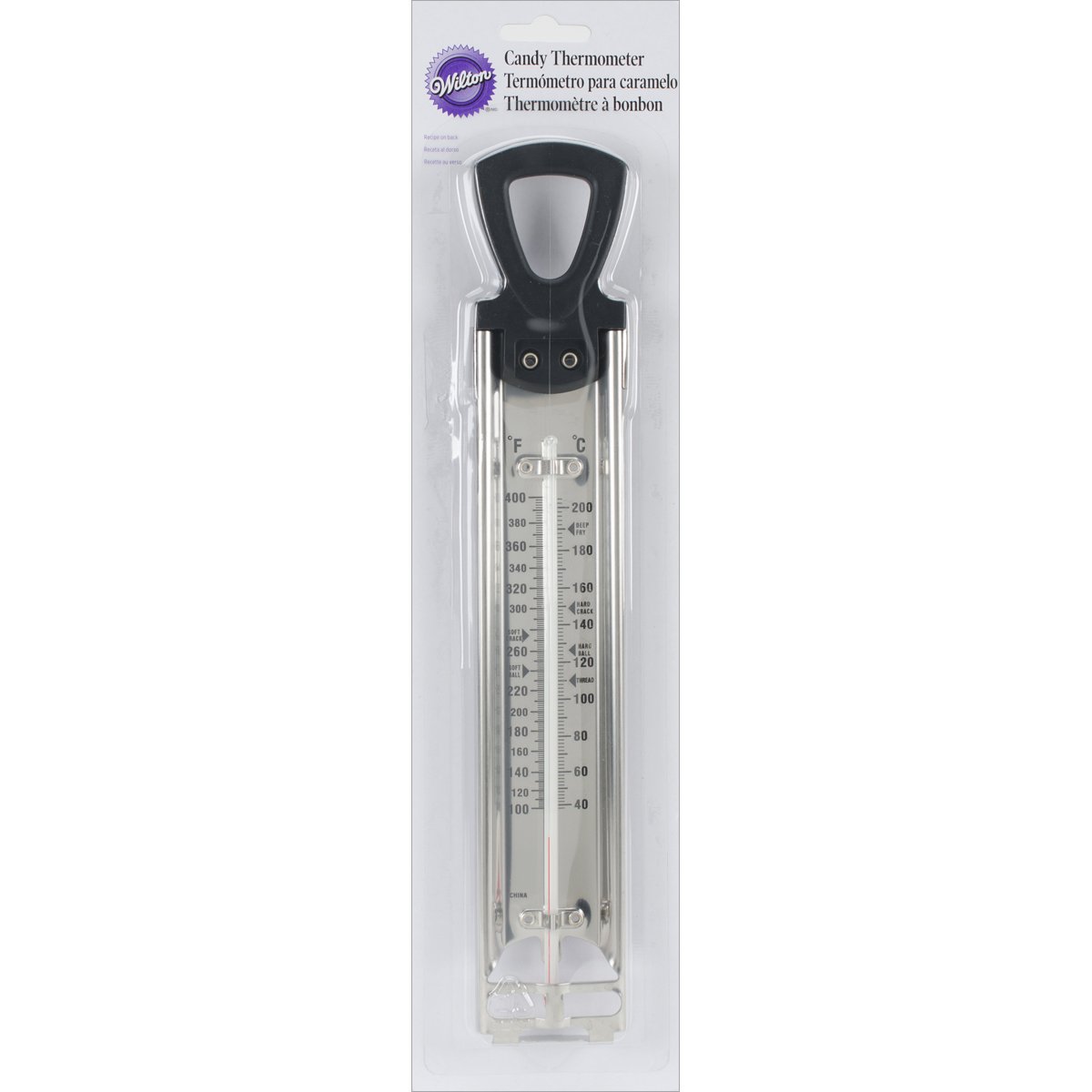 Wilton 331587 Candy Thermometer, Silver, H 39.46 x W 11.34 x D 4.18 cm