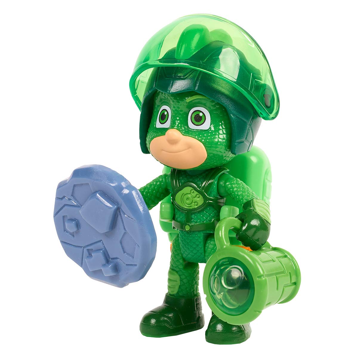 Simba PJ Masks 109402362 Toy Figure Gecko / Pyjama Hero / Action Figure / Movable / Accessories with Light / 8 cm Tall for Children from 3 Years