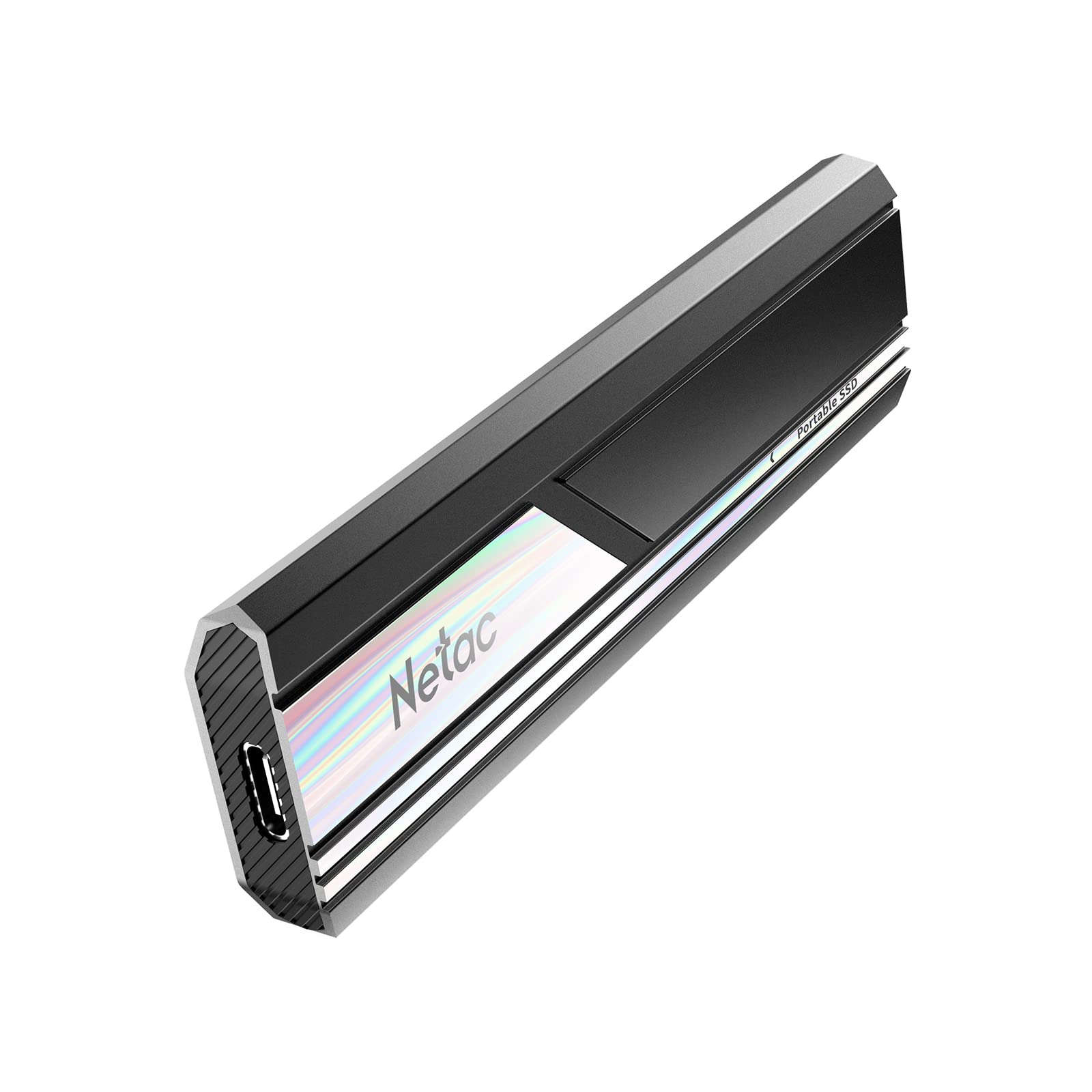 Netac ZX10 1TB USB 3.2 Gen 2 Portable SSD Type-C PCIeGen3x4 NVMe1.3 External Solid State Drive Up to 1050MB/s