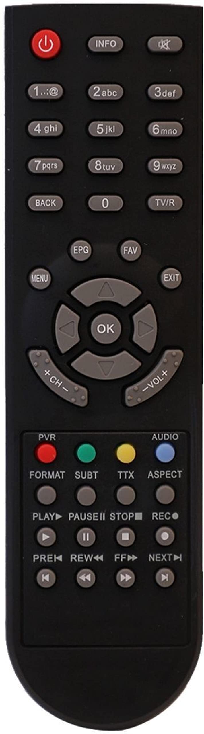 Xpecial SCPL-3 CAN-1 DDC-3 DIGITALA 16 in 1 Remote Compatible for DEN VASAI Cable NETVISION PUNE Cable Remote Controller (Black)