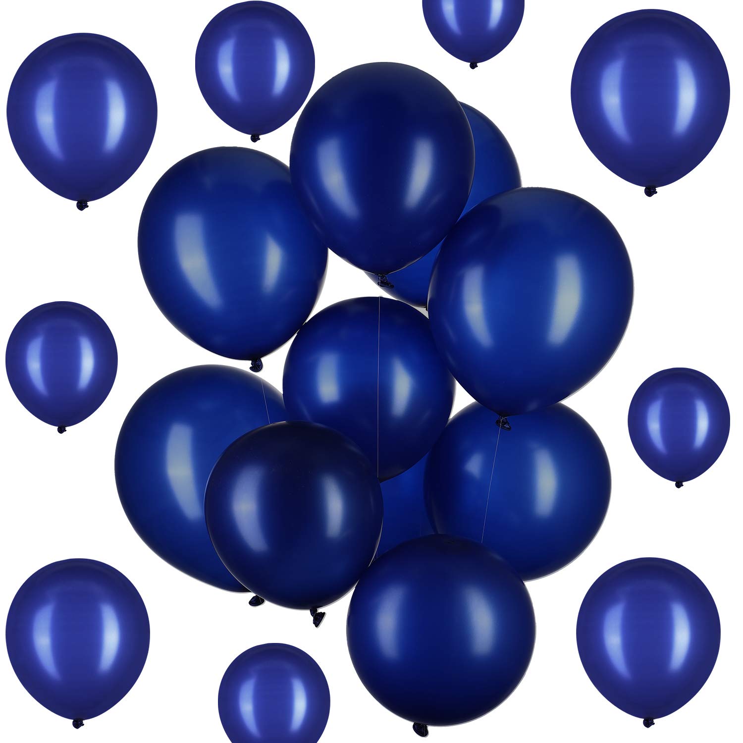 Hestya Navy Blue Balloons 100 Pack 12 Inch Latex Party Balloons Navy Blue Balloons Latex Balloons for Weddings, Birthday Party, Bridal Shower, Party Decoration (Navy Blue, 12 Inch)