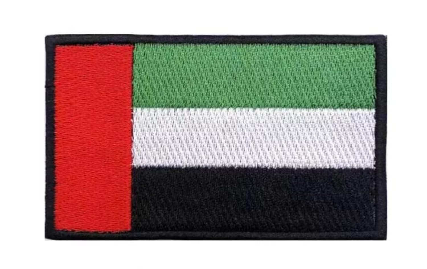 UAE flag embroidery patches black border back hook