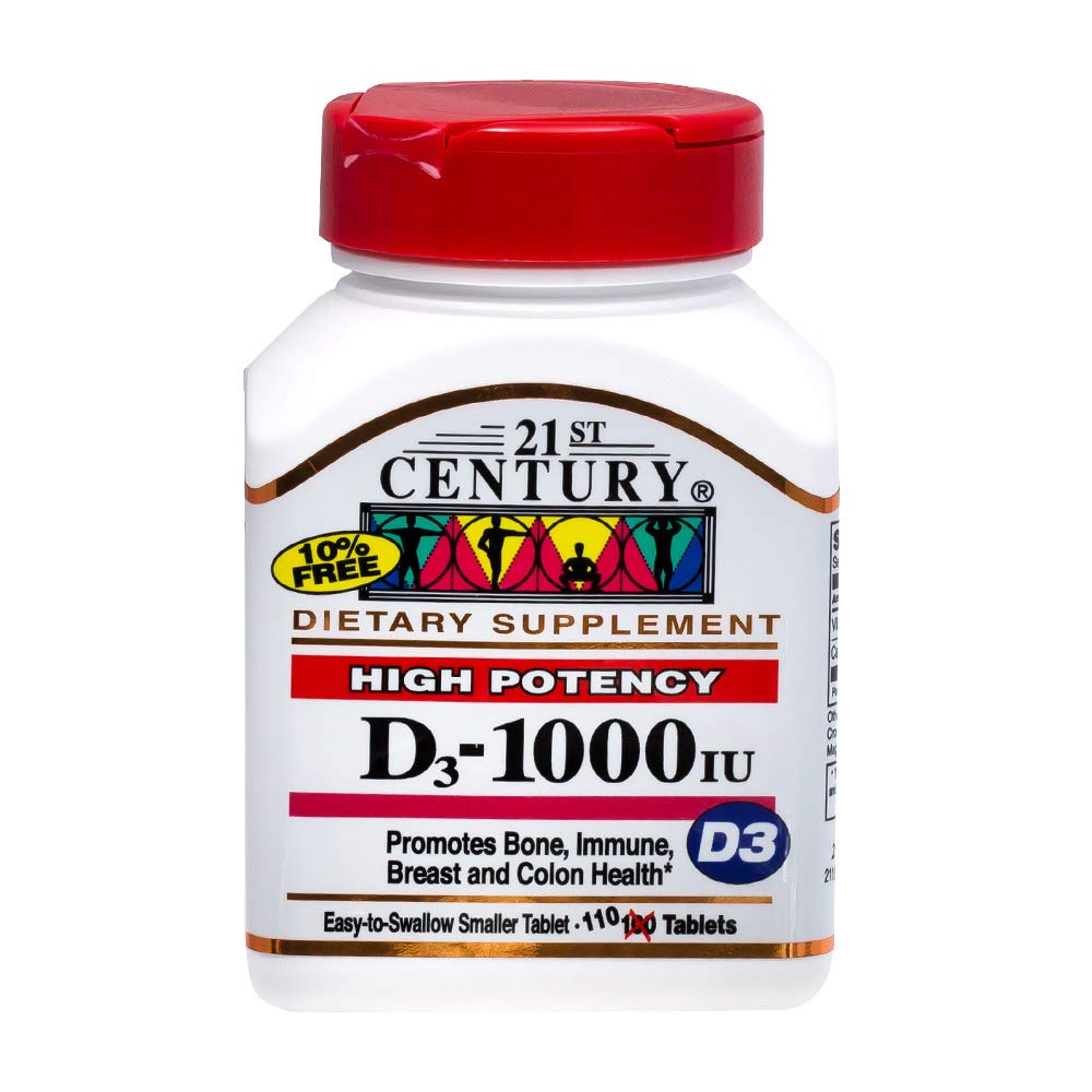 21st CenturyHigh Potency D3-1000Iu, 110 Tablets