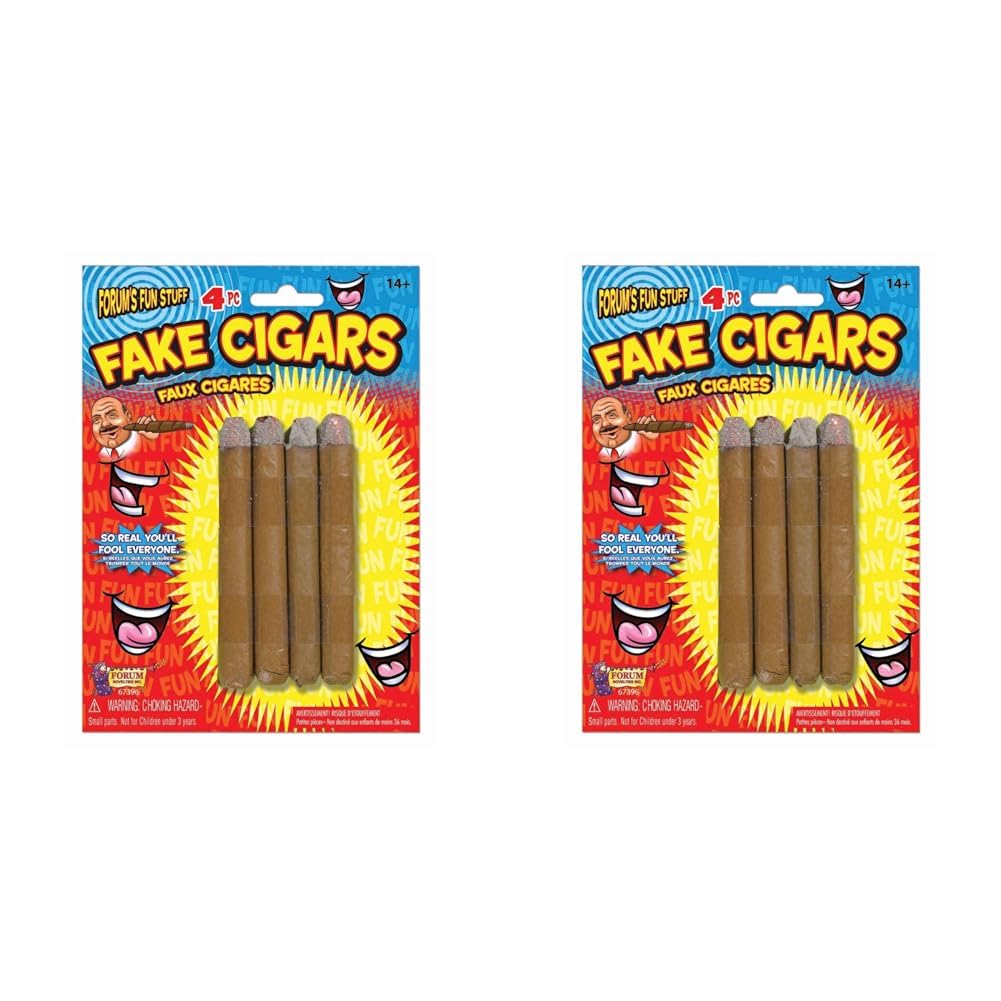 Forum Novelties Fake Cigar Prop - Pack of 8