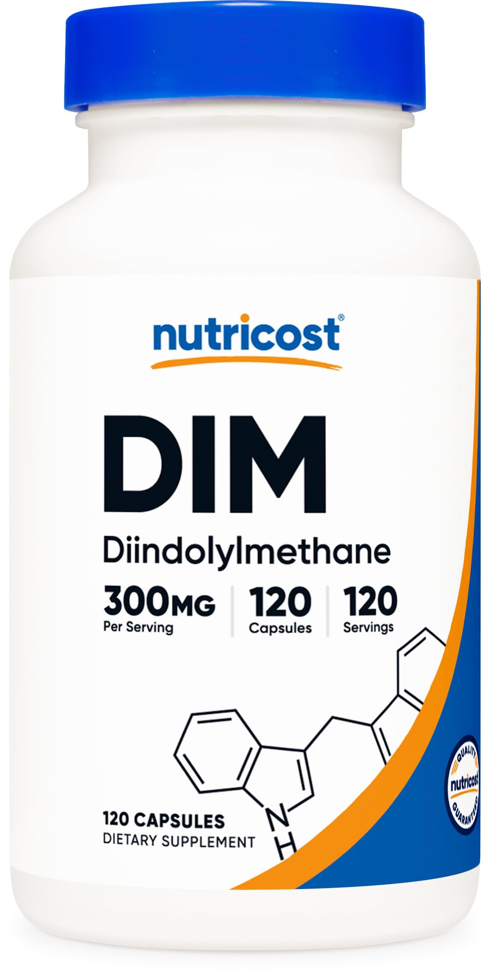 Nutricost DIM (Diindolylmethane) Plus BioPerine 300mg, 120 Vegetarian Capsules - Up to 4 Month Supply, Max Strength DIM Supplement