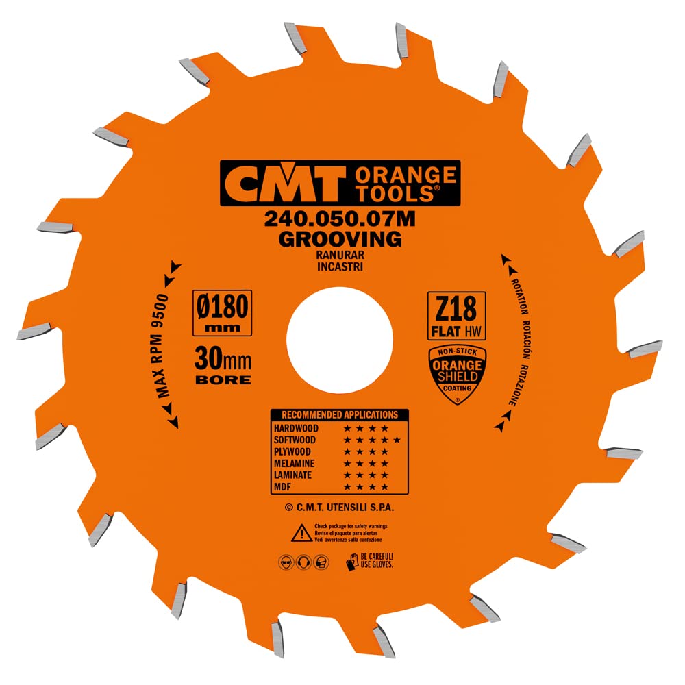 CMTOrange Tools 240.050.07 M 5 x 30 Teeth for Straight Groove Cutter Circular Saw Blade 180 x 18