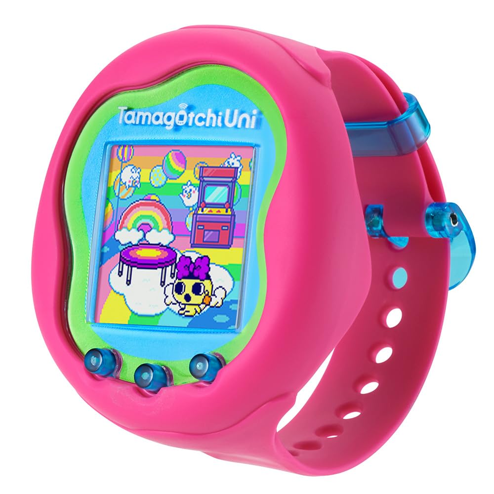 TAMAGOTCHI Bandai Uni Pink Shell | The Customisable New Generation Of Virtual Pet Based On The Original 90s Toy | Connect With Friends Worldwide With This Wearable Electronic Game