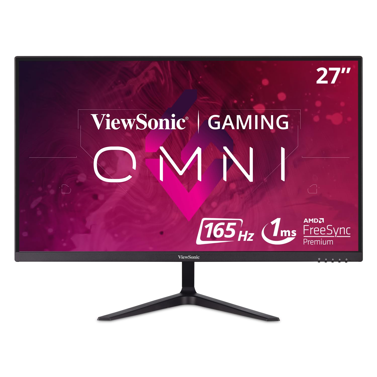 Viewsonic VX2718-P-MHD 27 Inch Frameless Full HD 1080p 165Hz 1ms Gaming Monitor with Adaptive-Sync Eye Care HDMI and Display Port