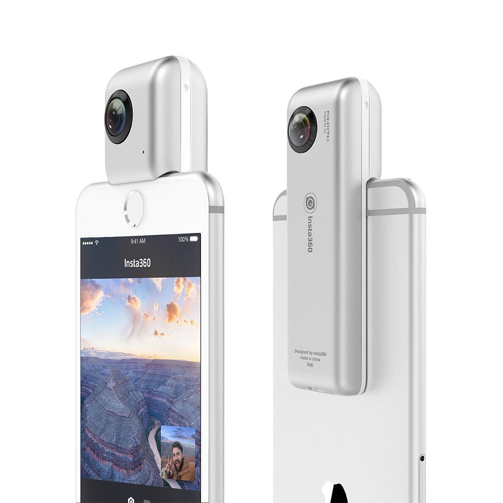 Insta360 Nano 360 Degree Dual Lens VR Digital Camera for iPhone - White