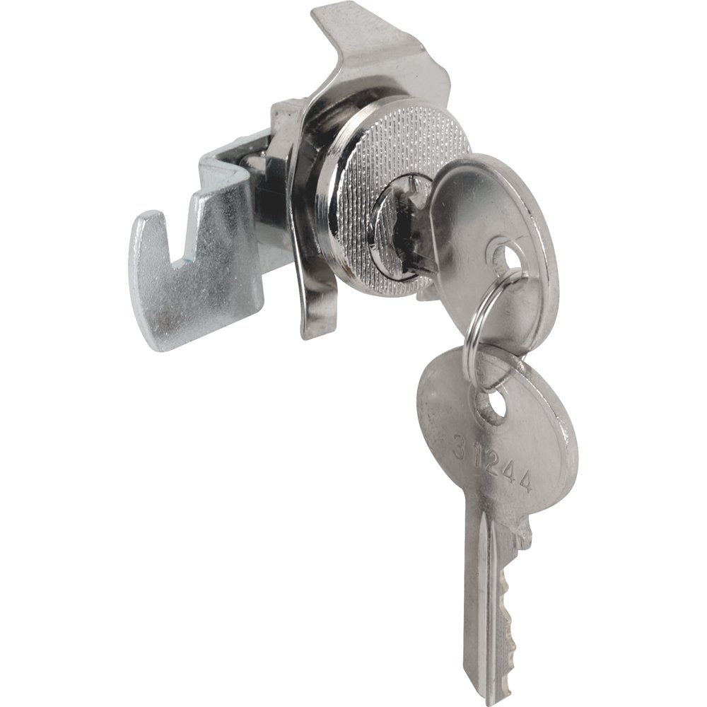 Prime-Line S 4138 Mail Box Lock, 5 Pin, Bommer, Nickel Plated, Counter Clockwise